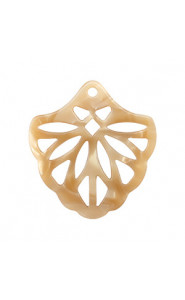 Resin pendant 40mm - Sand brown